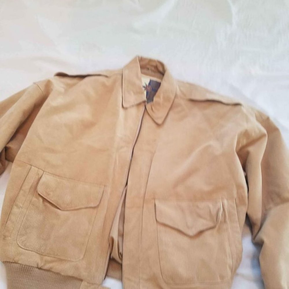 Men's Suede Jacket Middlebrook Park size Large Retro Vintage